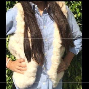 Fur vest from local boutique